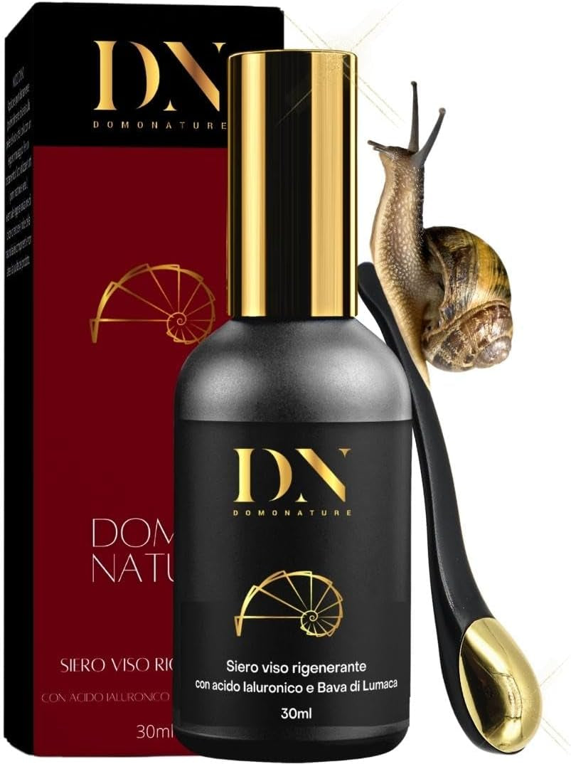 Serum Acido Hialuronico | Baba De Caracol Pura Facial | Con Vitamina C | Contorno De Ojos | Antiarrugas Muyer Y Hombre | Domonature 30Ml